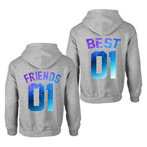 Tom's Couples Shop Best Friends Pullover für Zwei Mädchen Beste Freunde Hoodie für 2 Sister Freundin Schwester Shirt Freundschafts Pulli BFF Geschenke 1 Stück von Tom's Couples Shop