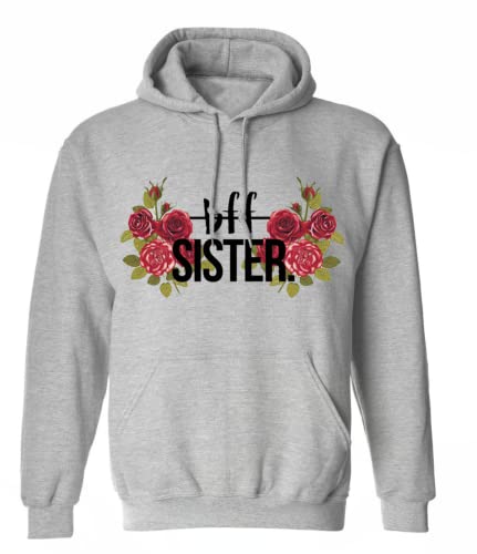Tom's Couples Shop Best Friends Pullover für Zwei Mädchen Beste Freunde Hoodie für Sister Freundin Schwester Kapuzenpullover Damen Pulli Sister Geschenke BFF Pullover Set (Rot - 1 Stück, S) von Tom's Couples Shop
