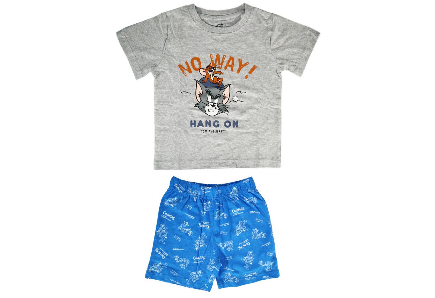 Tom & Jerry Schlafanzug Tom und Jerry Jungen Kinder Pyjama Gr. 98 bis 128 von Tom & Jerry