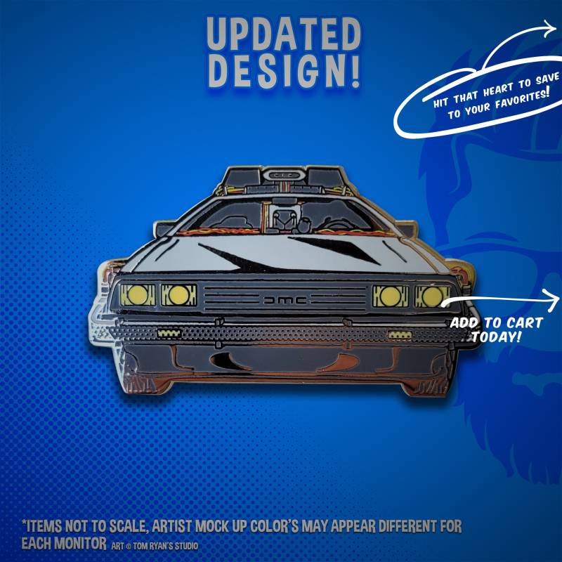 Delorean Time Machine Hard Enamel Pin - Zurück in Die Zukunft Geek von TomRyansStudio