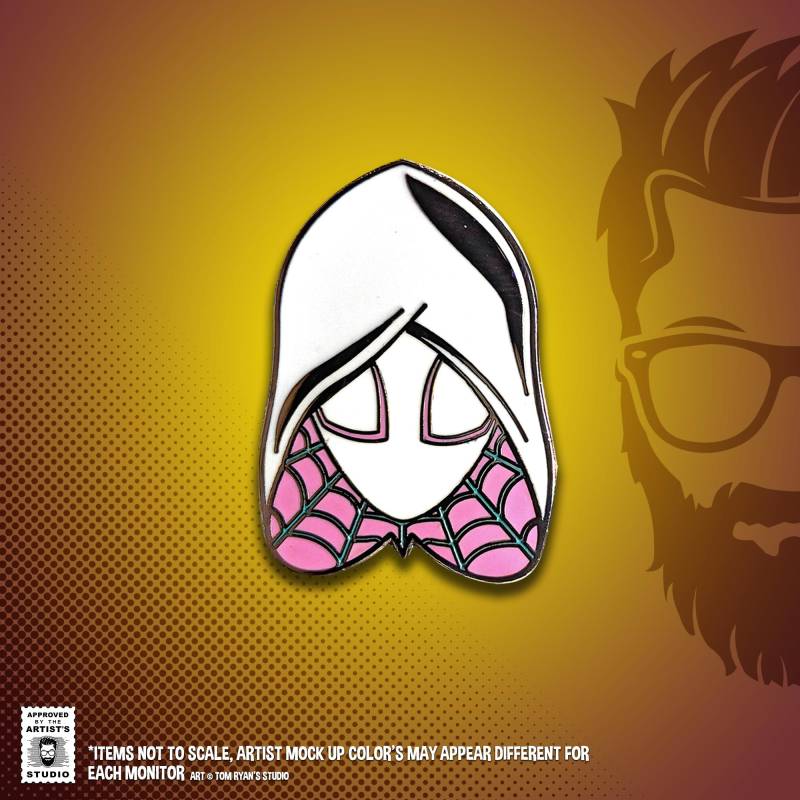 Spidey Gwen Emaille Pin Spinnenfrau Hut, Anstecknadel Geschenk Für Alle von TomRyansStudio