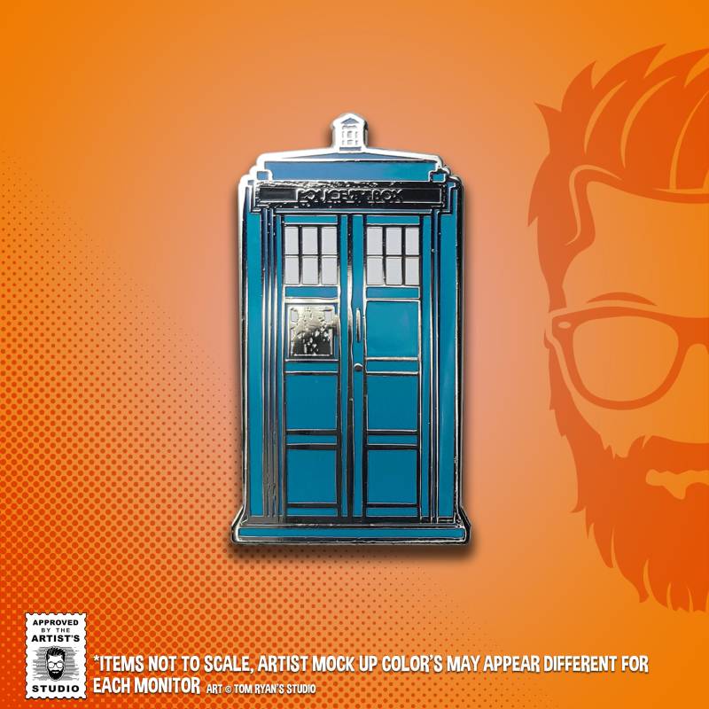 Tardis Hard Enamel Pin Dr. Who Polizei Box Anstecknadel von TomRyansStudio