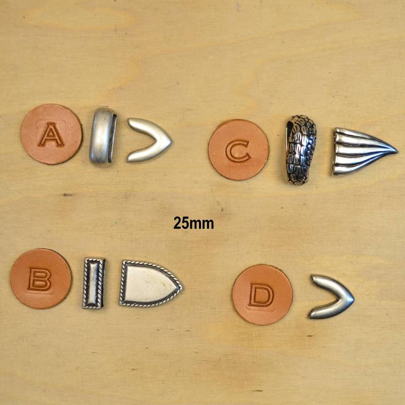 Gürtelschlaufen Und -Spitzen 25mm Metall von TomSanderShop
