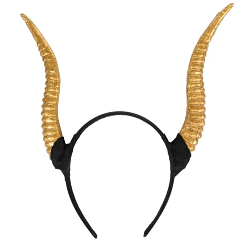Antelope Horn Stirnband Schaf Kopfbedeckung: H Air Hoop Gazelle Kostüm Kopfschmuck Party Schaf Kopfbedeckung Golden von Tomaibaby