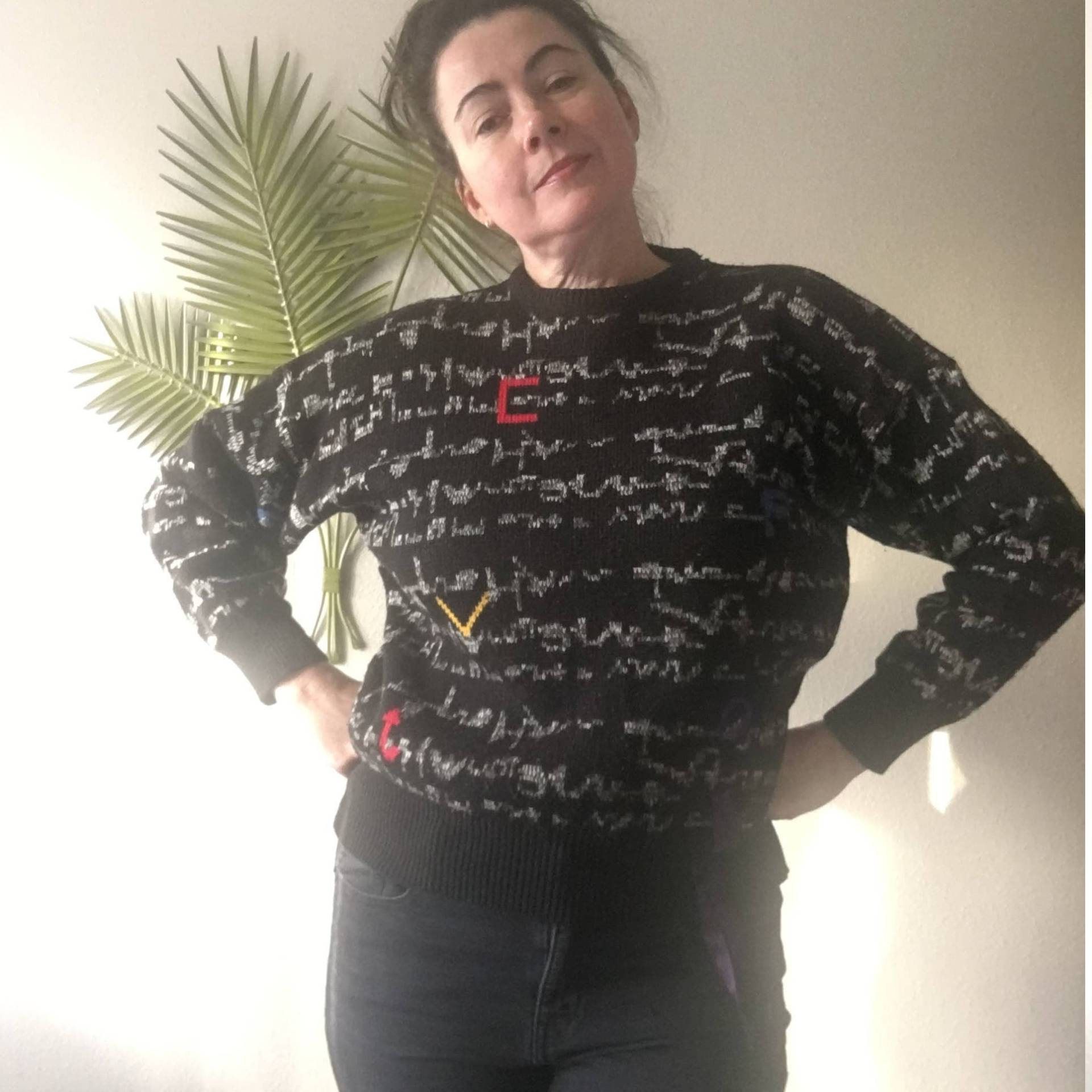 80Er S Pullover Mit Lettering 80Er S Pullover Mit Lettering von TomboyRebel