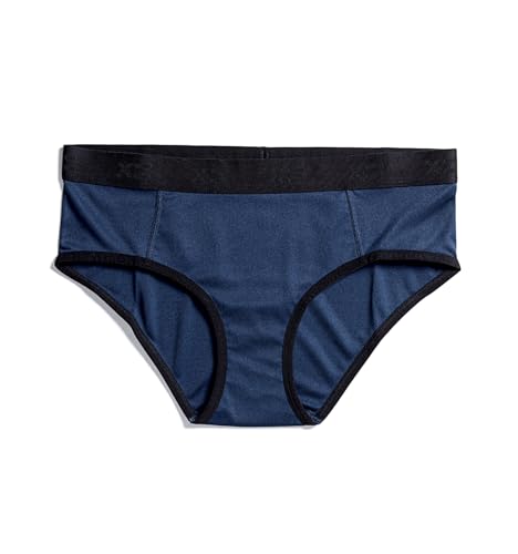 TomboyX Tucking Hiding Hipster Unterwäsche, sichere Kompression für Transgender MTF, Gaff Shaping Panties (XS-4X), Gothic Indigo, L von TomboyX