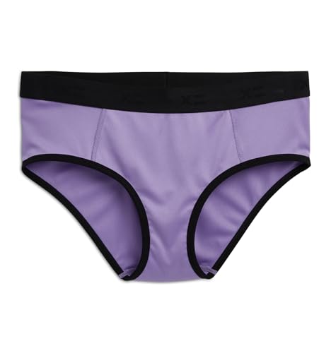 TomboyX Tucking Hiding Hipster Unterwäsche, sichere Kompression für Transgender MTF, Gaff Shaping Panties (XS-4X), Power Purple, L von TomboyX