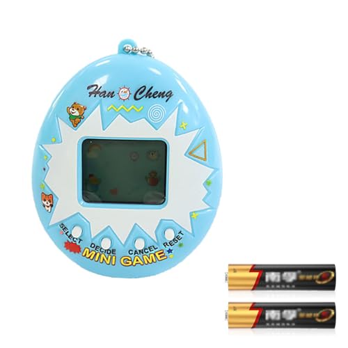 Tomedeks 1 Stück elektronisches Haustier-Handheld-Mini-Retro-Spielgerät, elektronisches virtuelles Haustier mit Farbdisplay – interaktives Spielzeug – Spielzeug für Kinder ab 8 Jahren(Blau) von Tomedeks
