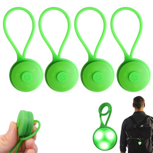 Tomedeks 4 Stück Reflektoren kinder, Blinklicht schulranzen, Reflektoren anhänger für Rucksack Joggen Wandern von Tomedeks