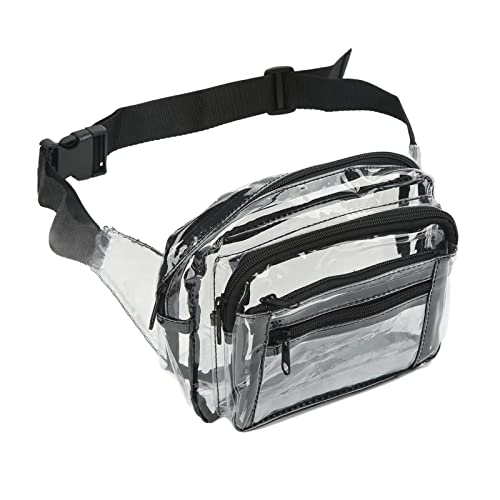 Clear Fanny Pack für Stadionveranstaltungen, Stadion genehmigte Clear Taille Packgürtel Beutel große Kapazität transparentes Taillenbeutel für Frauen Reisen Sport Fahren Clear Fanny Pack für Stadionveranstaltungen, Stadion genehmigte Clear Taille Packgürtel Beutel große Kapazität transparentes Taillenbeutel für Frauen Reisen Sport Fahren von Tomedny