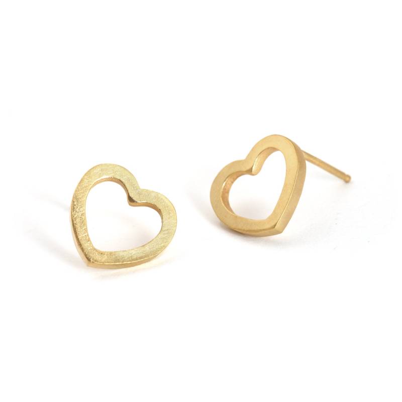 Herz Ohrstecker - 14K Gold Tolles Geschenk Für Tochter von TomerMJewelryForHer