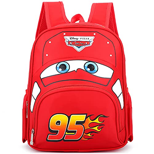 Tomicy Cars Lightning Rucksack Cars Kinder-Rucksack, Unisex Kinder Kinderrücksack Luggage- Kids' Luggage von 3-8 Jahren für Jungen Mädchen 34 * 29 * 13 cm von Tomicy