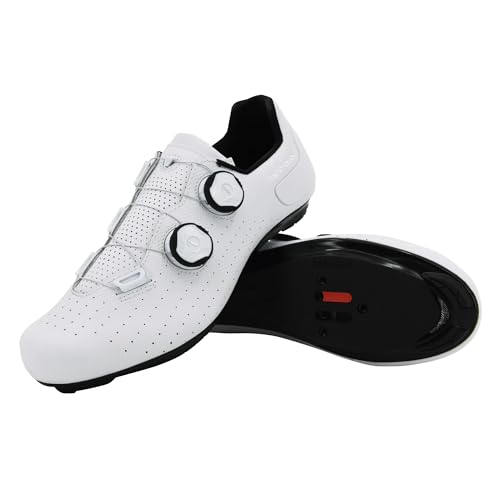 Tommaso Strada SPD- und Peloton-Schuhe für Herren – 2-in-1-Fahrradschuhe – installieren Sie Ihre eigenen Delta- oder SPD-Stollen für Rennräder, Indoor-Fahrräder oder die meisten Herrenfahrräder von Tommaso