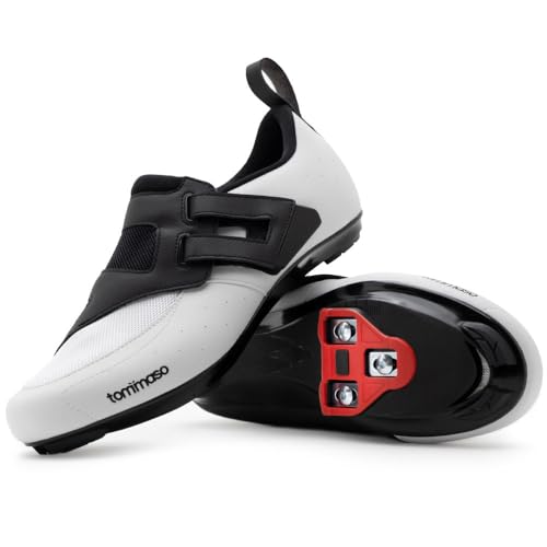 Tommaso Veloce II Damen-Fahrradschuhe, Herren-Fahrradschuhe für Herren, Rennradschuhe, Indoor-Outdoor-Radschuhe, Delta-Peloton-Schuhe, Peloton-Fahrradschuhe für Herren, Delta 40 von Tommaso