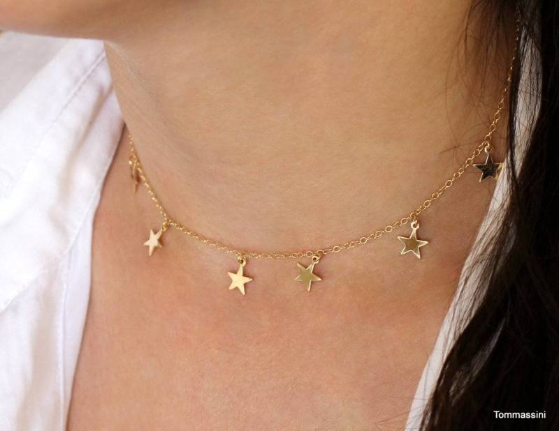 Stern Halskette Gold Filled Oder Sterling Silber Layering Halskette von TommassiniJewelry