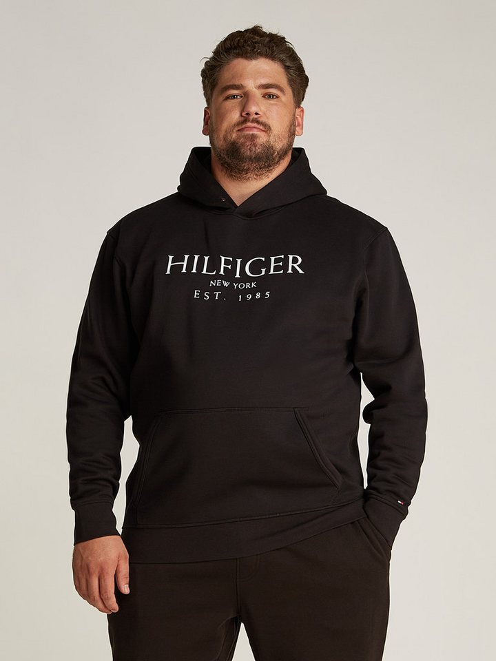 Tommy Hilfiger Big & Tall Hoodie BT-BIG HILFIGER HOODY-B in Großen Größen, mit Logostickerei am Ärmel von Tommy Hilfiger Big & Tall