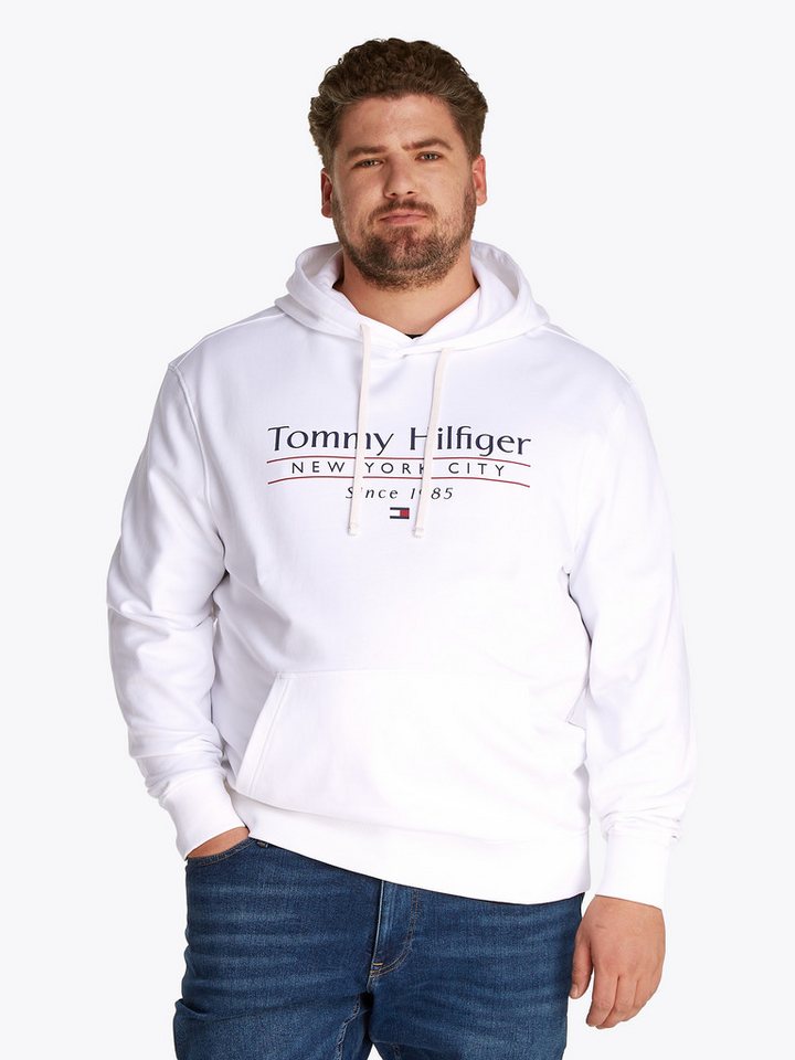 Tommy Hilfiger Big & Tall Kapuzensweatshirt BT-HILFIGER CENTER STACK HOODY-B Große Größen von Tommy Hilfiger Big & Tall