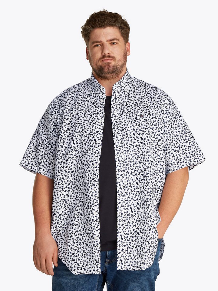 Tommy Hilfiger Big & Tall Kurzarmhemd BT-LINEN BLEND MPRINT mit Allover-Print, Große Größen Tommy Hilfiger Big & Tall Kurzarmhemd BT-LINEN BLEND MPRINT mit Allover-Print, Große Größen von Tommy Hilfiger Big & Tall