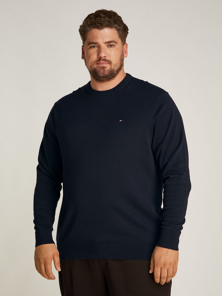 Tommy Hilfiger Big & Tall Rundhalspullover BT-ESSENTIAL COTTON CREW NECK-B in Großen Größen, Logostickerei Tommy Hilfiger Big & Tall Rundhalspullover BT-ESSENTIAL COTTON CREW NECK-B in Großen Größen, Logostickerei von Tommy Hilfiger Big & Tall
