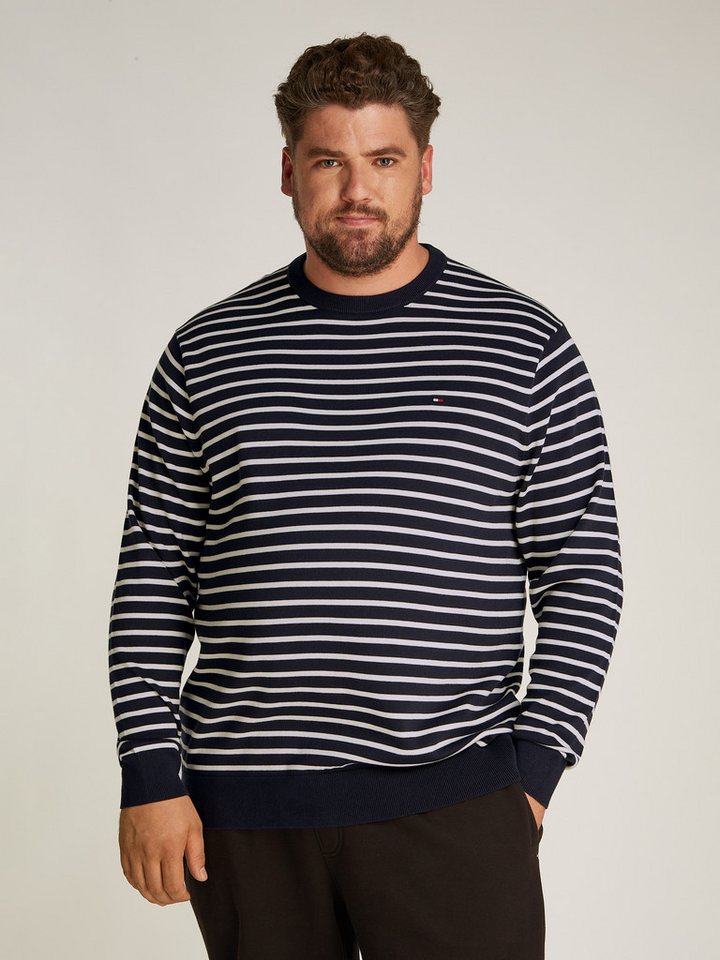 Tommy Hilfiger Big & Tall Rundhalspullover BT-ESSENTIAL COTTON CREW NECK-B in Großen Größen, Logostickerei Tommy Hilfiger Big & Tall Rundhalspullover BT-ESSENTIAL COTTON CREW NECK-B in Großen Größen, Logostickerei von Tommy Hilfiger Big & Tall
