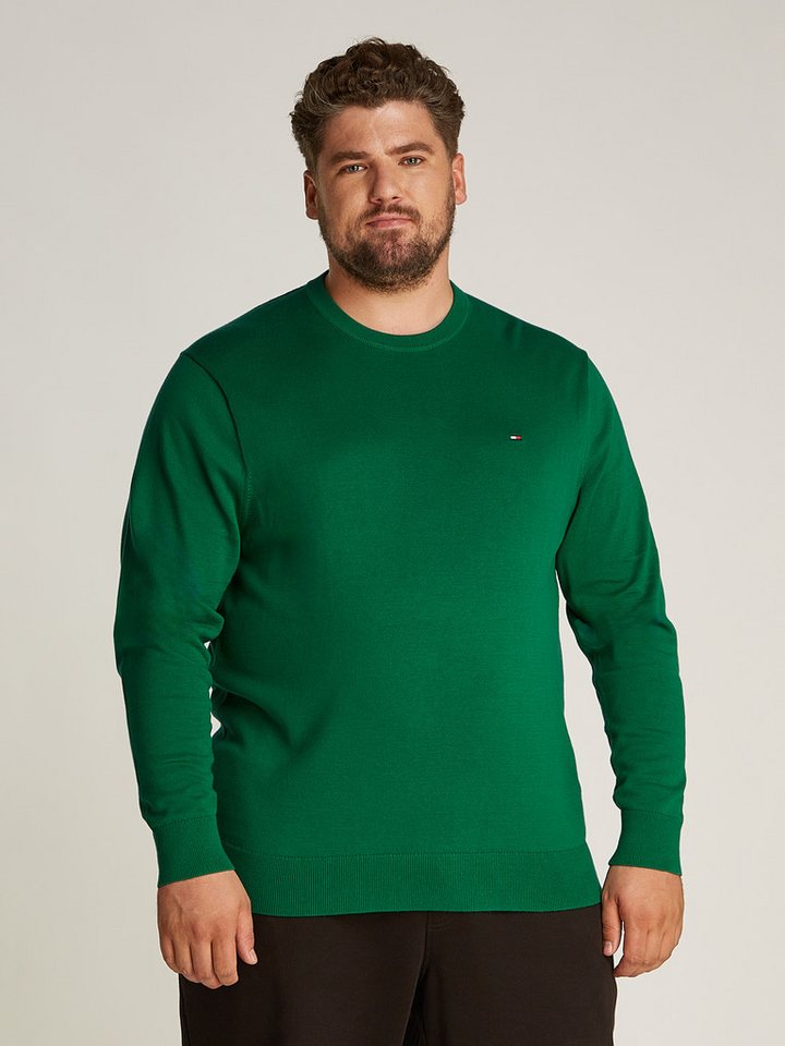 Tommy Hilfiger Big & Tall Rundhalspullover BT-ESSENTIAL COTTON CREW NECK-B in Großen Größen, Logostickerei Tommy Hilfiger Big & Tall Rundhalspullover BT-ESSENTIAL COTTON CREW NECK-B in Großen Größen, Logostickerei von Tommy Hilfiger Big & Tall