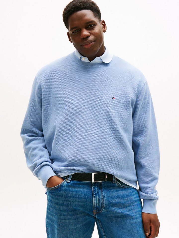 Tommy Hilfiger Big & Tall Rundhalspullover BT-ESSENTIAL STRUCTURE CREW NECK Große Größen von Tommy Hilfiger Big & Tall