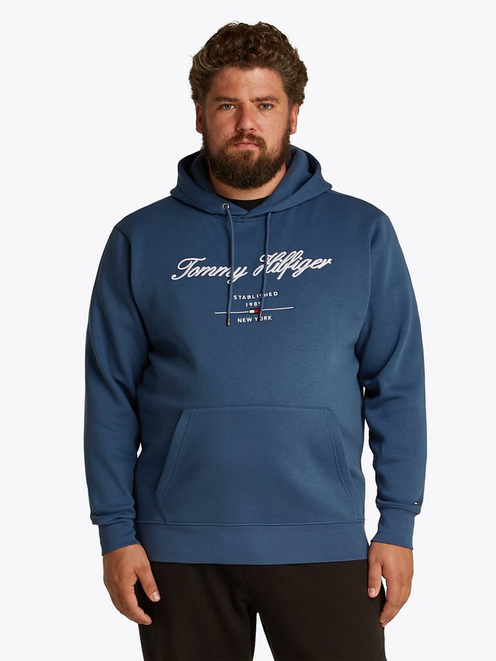 Tommy Hilfiger Big & Tall Sweatshirt BT-SCRIPT LOGO HOODY-B in Großen Größen, Logostickerei von Tommy Hilfiger Big & Tall