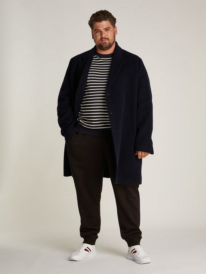 Tommy Hilfiger Big & Tall Wollmantel BT-WOOL MIX COAT-B in Großen Größen, mit hochwertigen Knöpfen von Tommy Hilfiger Big & Tall