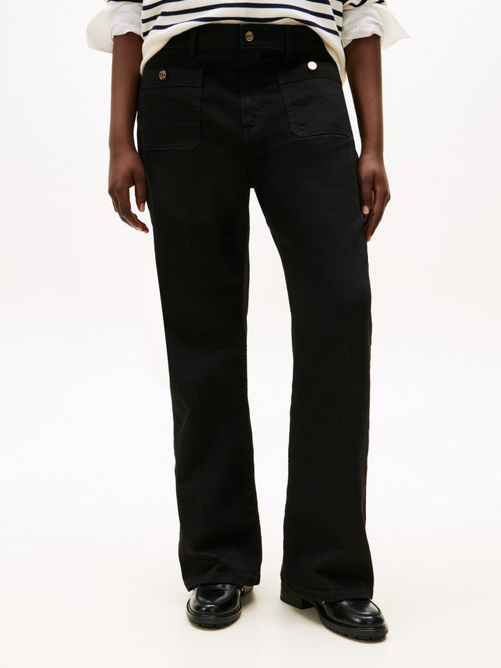 Tommy Hilfiger Curve Bootcut-Jeans CRV DNM BLACK BOOTCUT HW in großen Größen von Tommy Hilfiger Curve