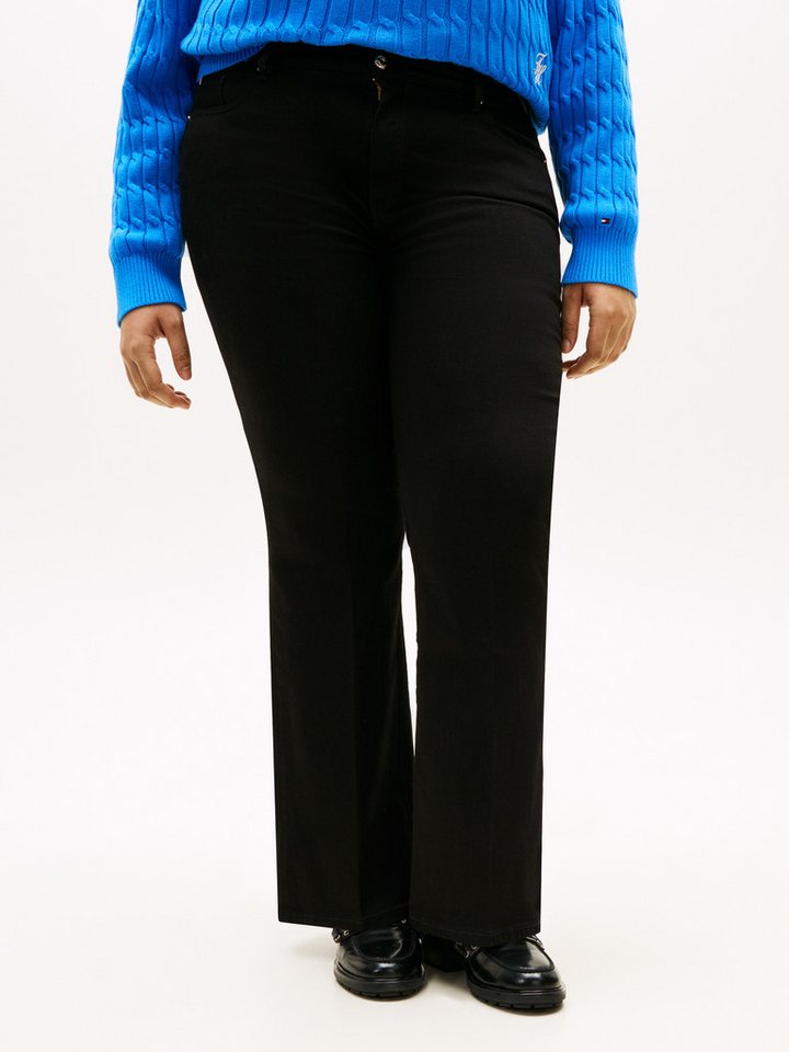 Tommy Hilfiger Curve Bootcut-Jeans CRV DNM BLACK BOOTCUT RW in großen Größen von Tommy Hilfiger Curve