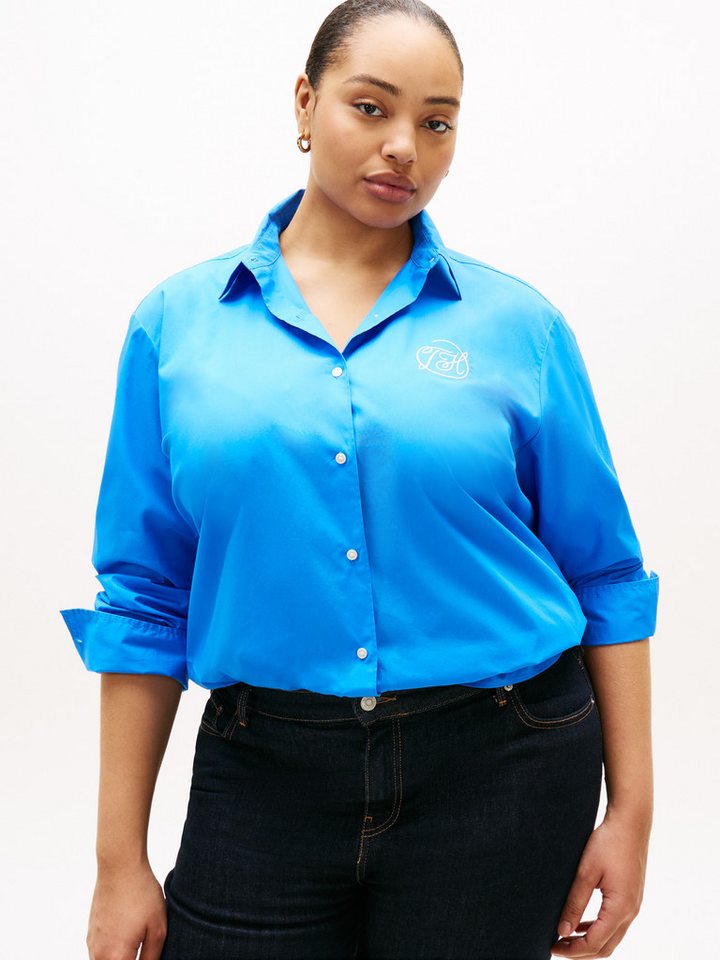 Tommy Hilfiger Curve Hemdbluse CRV COTTON EASY SHIRT in großen Größen von Tommy Hilfiger Curve