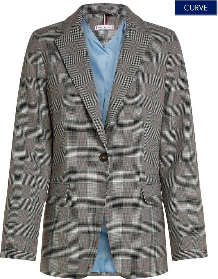 Tommy Hilfiger Curve Kurzblazer CRV POW CHECK REGULAR BLAZER Große Größen von Tommy Hilfiger Curve