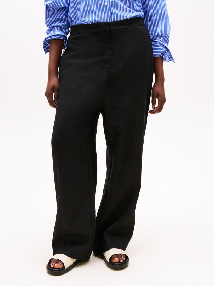 Tommy Hilfiger Curve Leinenhose CRV ESS LINEN TAILORED STRT PANT von Tommy Hilfiger Curve
