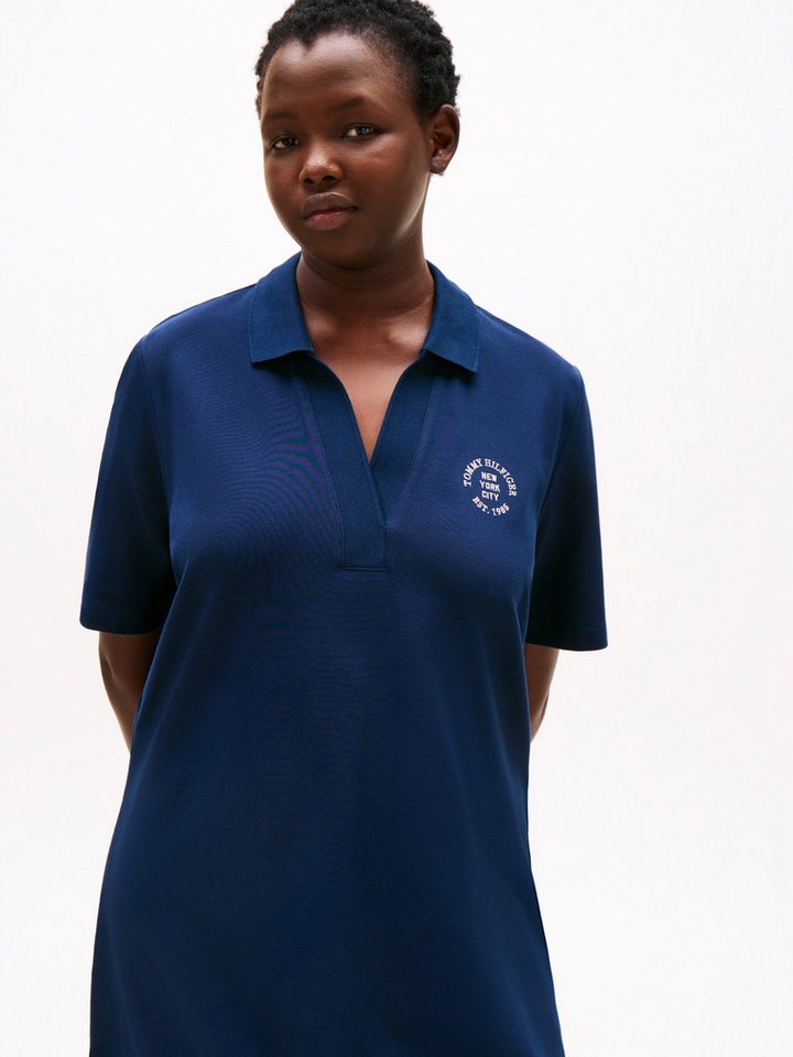 Tommy Hilfiger Curve Polokleid CRV OPEN-NK STAMP REG POLO DRESS von Tommy Hilfiger Curve