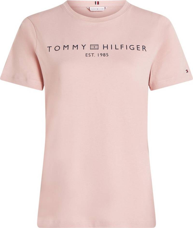 Tommy Hilfiger Curve Rundhalsshirt CRV REG CORP LOGO C-NK SS in größeren Größen verfügbar, mit Logostickerei von Tommy Hilfiger Curve
