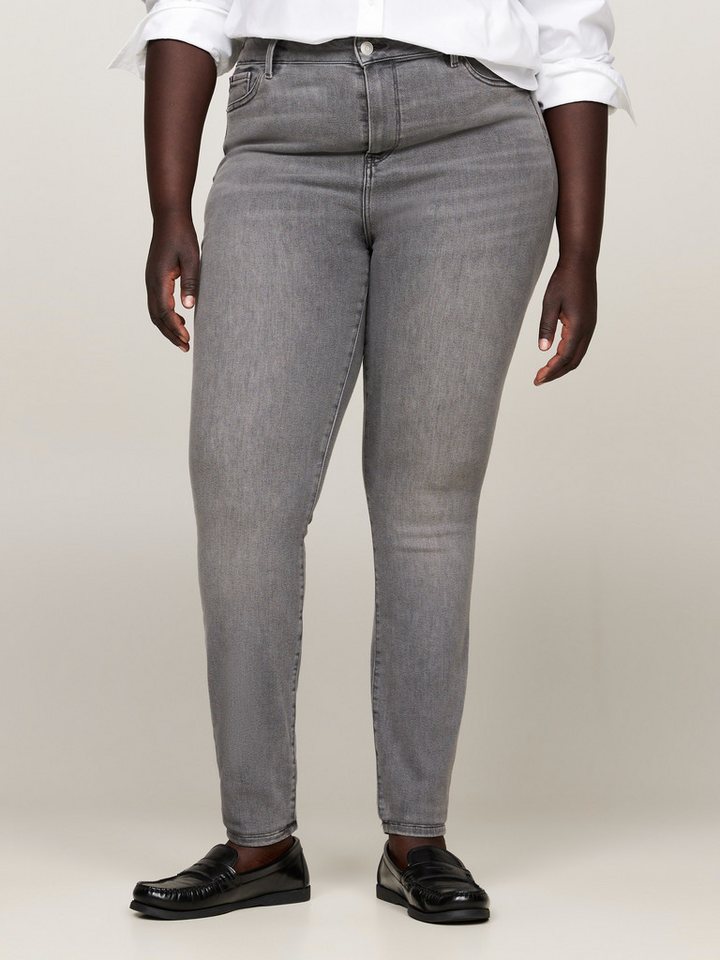 Tommy Hilfiger Curve Skinny-fit-Jeans CRV HARLEM U SKINNY HW Große Größen in Stoned Washed Optik von Tommy Hilfiger Curve