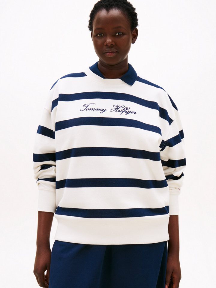 Tommy Hilfiger Curve Sweatshirt CRV SCRIPT REG PIQUE SWTSHRT Tommy Hilfiger Curve Sweatshirt CRV SCRIPT REG PIQUE SWTSHRT von Tommy Hilfiger Curve