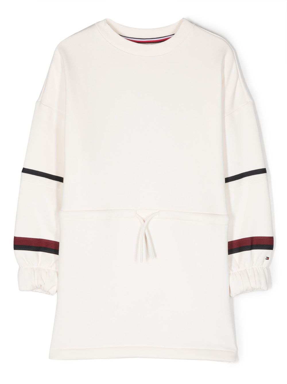 Tommy Hilfiger Junior Sweatshirtkleid mit Streifen - Weiß von Tommy Hilfiger Junior