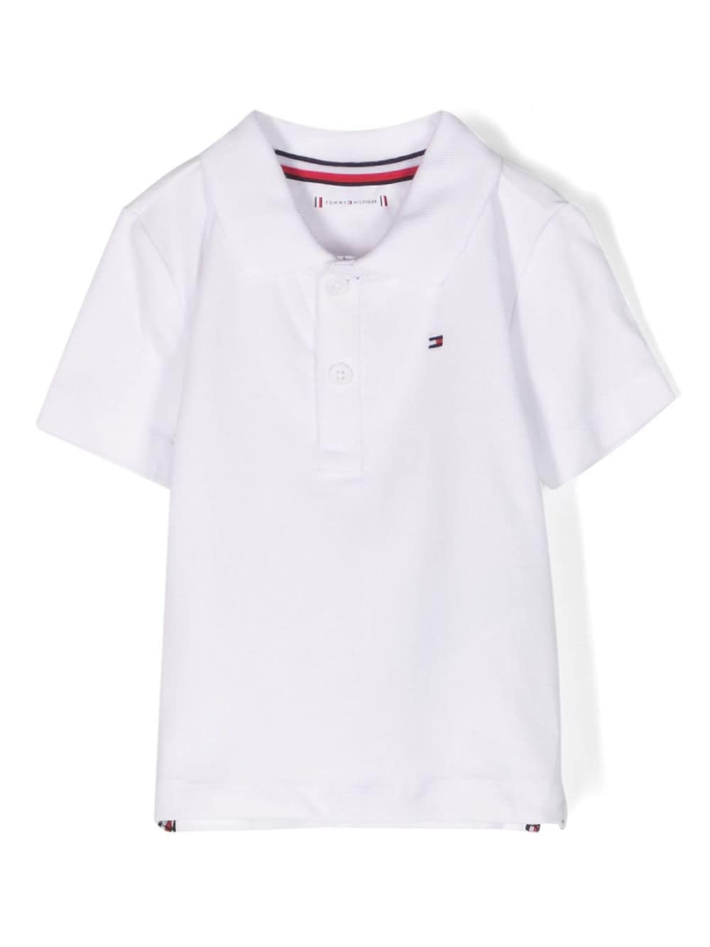 Tommy Hilfiger Junior Poloshirt mit Logo-Stickerei - Weiß von Tommy Hilfiger Junior