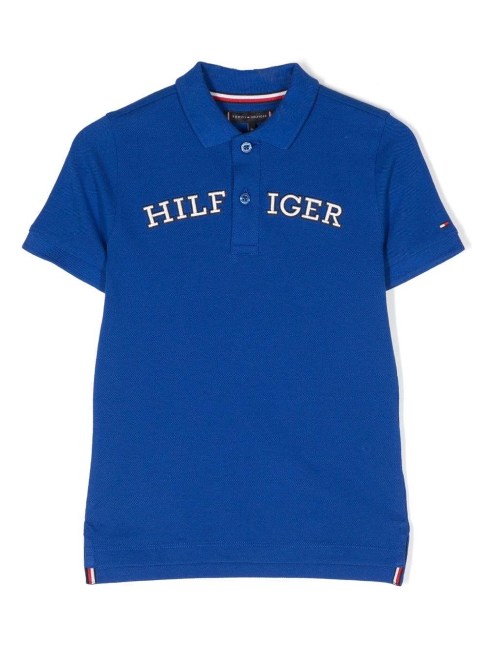 Tommy Hilfiger Junior Poloshirt mit Logo-Stickerei - Blau von Tommy Hilfiger Junior