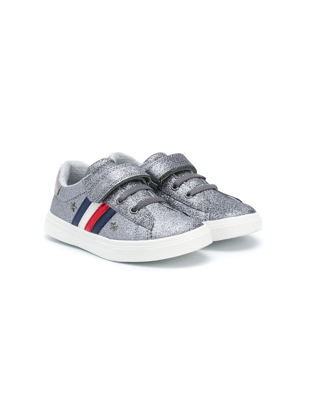 Tommy Hilfiger Junior Sneakers mit Glitter-Optik - Grau von Tommy Hilfiger Junior