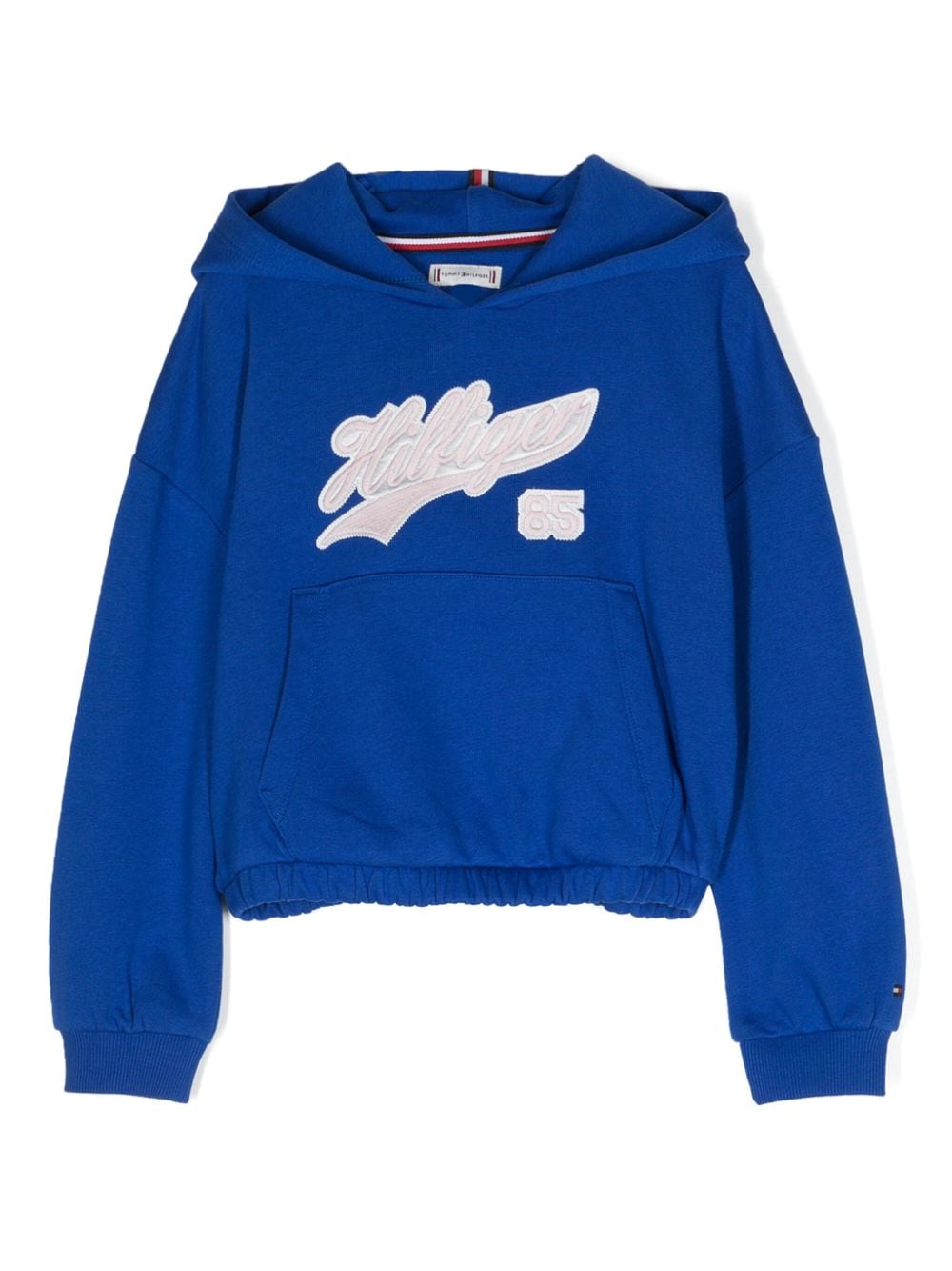 Tommy Hilfiger Junior Hoodie mit Logo-Applikation - Blau von Tommy Hilfiger Junior