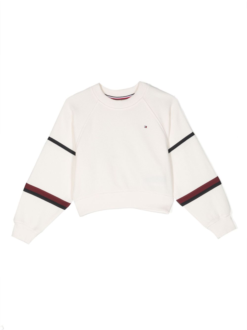 Tommy Hilfiger Junior Sweatshirt aus Pikee mit Logo - Nude von Tommy Hilfiger Junior