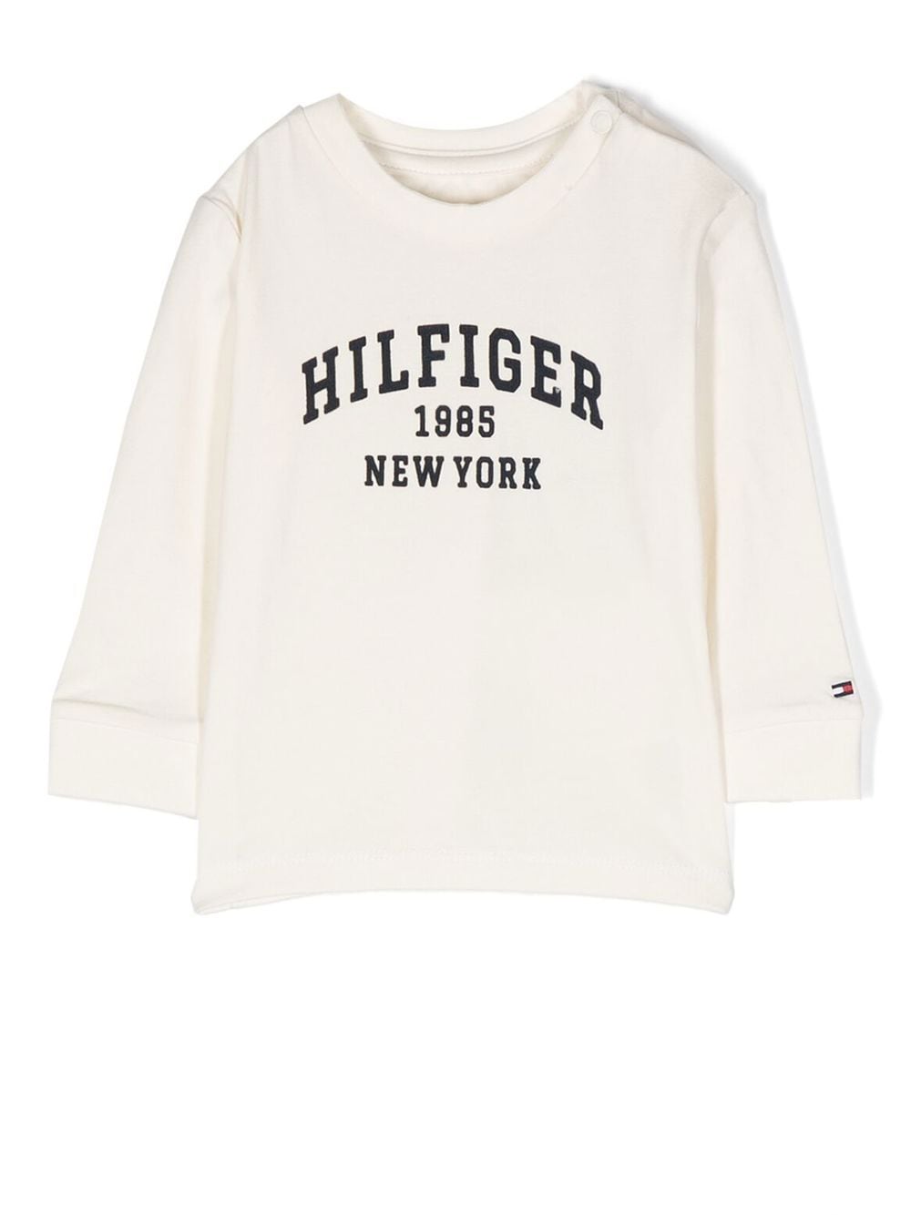 Tommy Hilfiger Junior T-Shirt mit Logo-Print - Nude von Tommy Hilfiger Junior