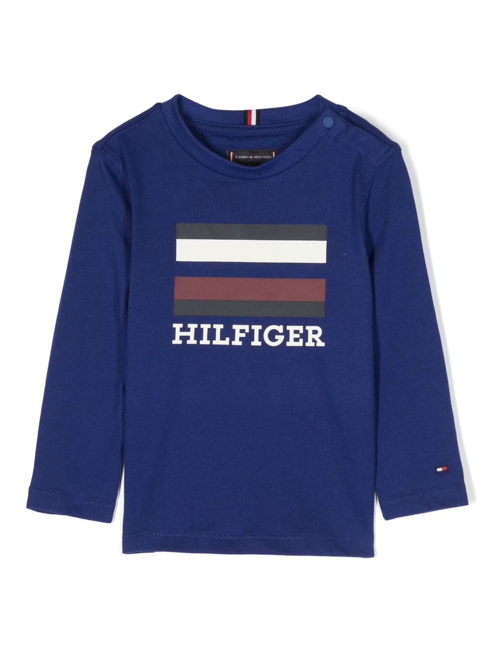 Tommy Hilfiger Junior Sweatshirt mit Logo-Print - Blau von Tommy Hilfiger Junior