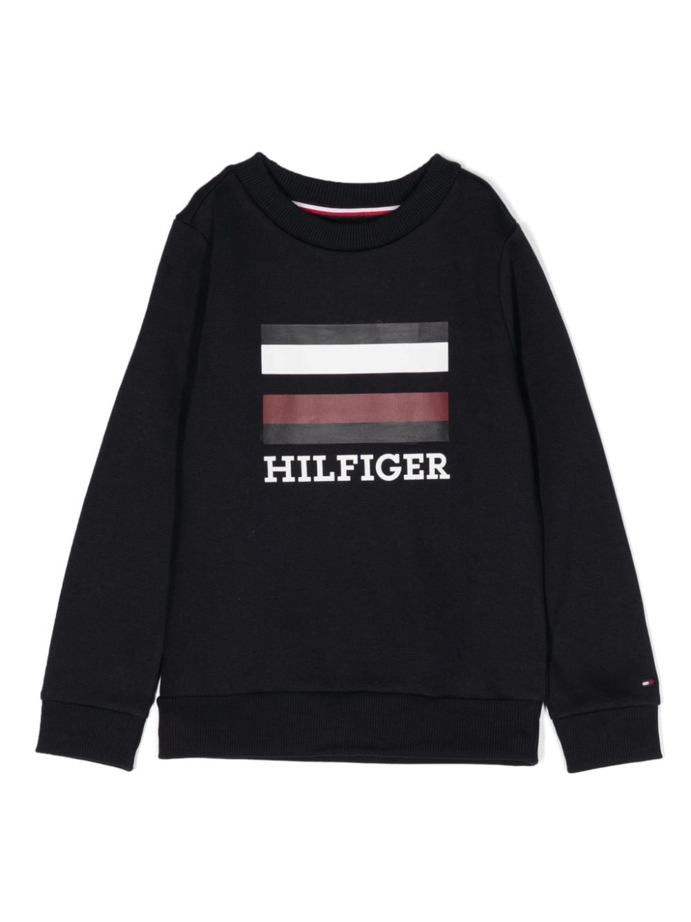 Tommy Hilfiger Junior Sweatshirt mit Logo-Print - Blau von Tommy Hilfiger Junior