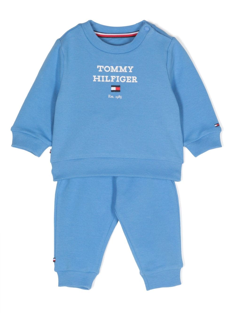 Tommy Hilfiger Junior Jogginganzug mit Logo-Print - Blau von Tommy Hilfiger Junior