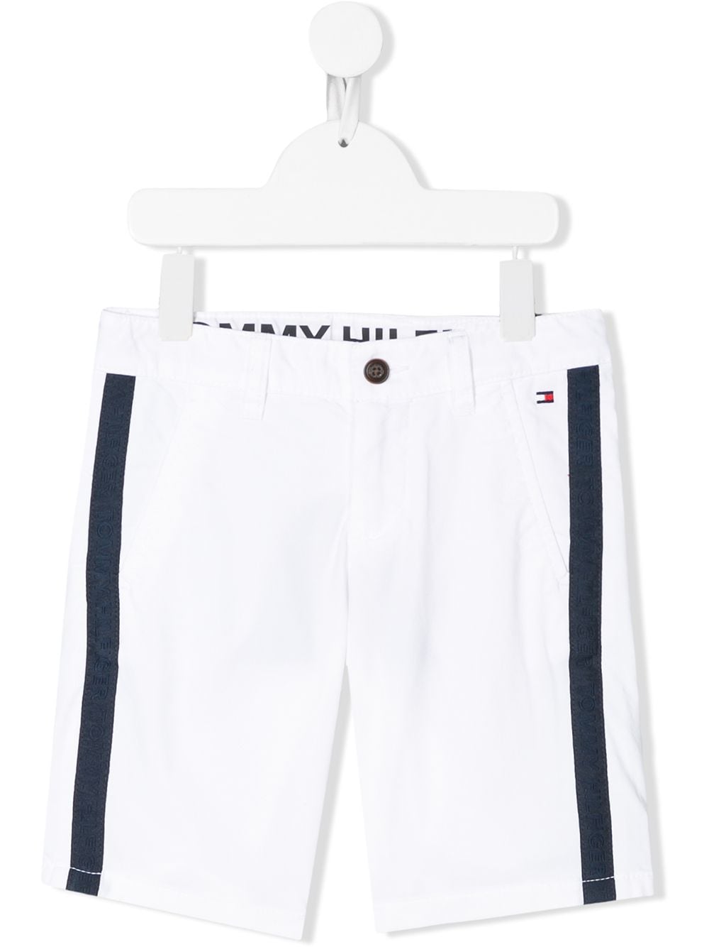 Tommy Hilfiger Junior Chino-Shorts mit Logo - Weiß von Tommy Hilfiger Junior