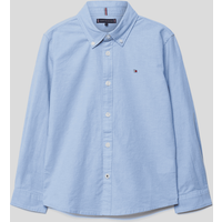 Tommy Hilfiger Kids Hemd mit Button-Down-Kragen in Bleu, Größe 104 von Tommy Hilfiger Kids