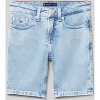 Tommy Hilfiger Kids Jeansshorts mit Label-Details in Bleu, Größe 104 von Tommy Hilfiger Kids